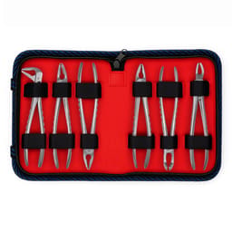 Waldent Atraumatic Extraction Instruments Forceps Kit Set of 6 - Coarse Serrations K1/5