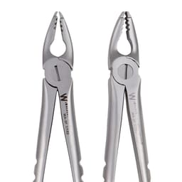 Waldent Atraumatic Extraction Instruments Forceps Kit Set of 6 - Coarse Serrations K1/5 - 8