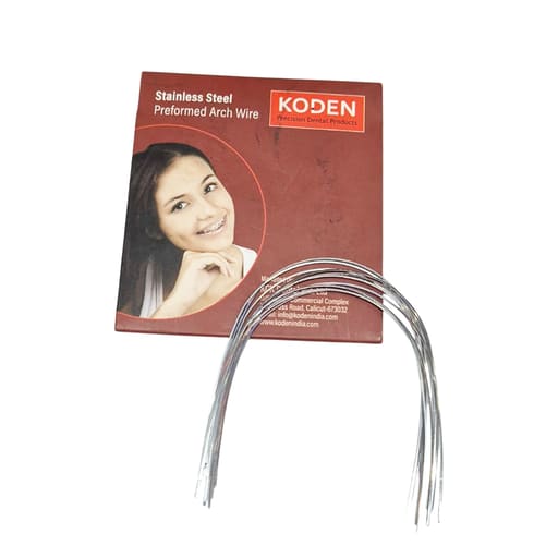 Koden Stainless Steel Archwires - Rectangular Lower 0.019 x 0.025 (Pack of 10)