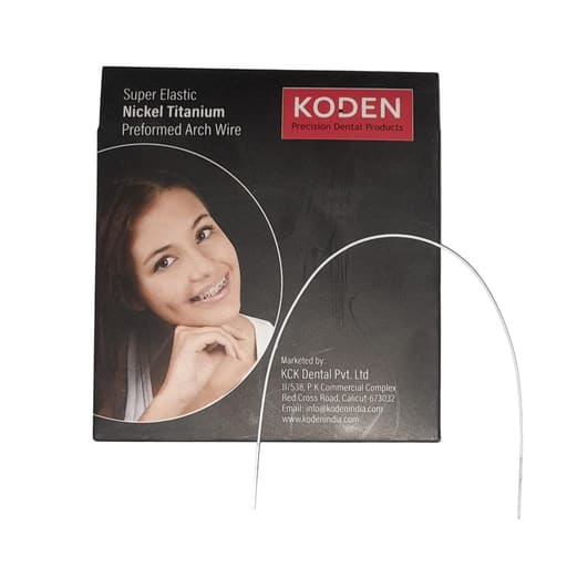 Koden Superelastic Ceramic Coated NiTi Archwires - Rectangular Upper 0.019 x 0.025 (Pack of 1)