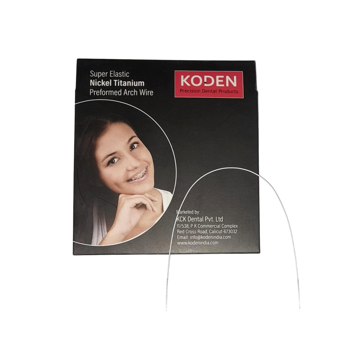 Koden Superelastic Ceramic Coated NiTi Archwires - Round Upper 0.016 (Pack of 1)