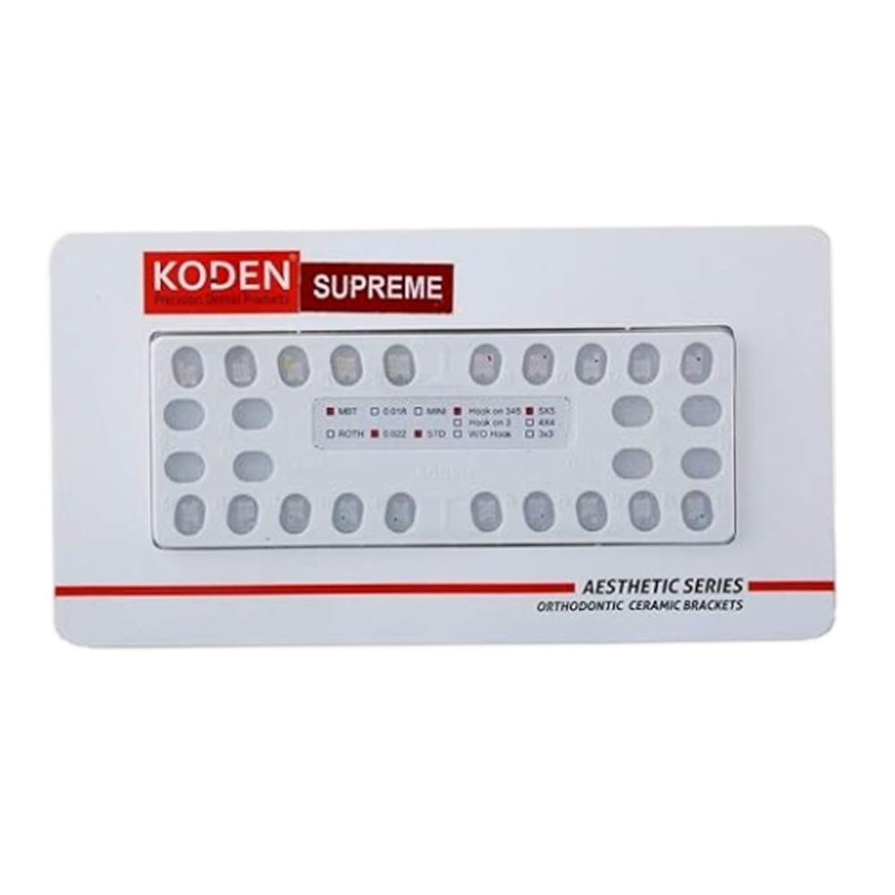 Koden Supreme Ceramic Bracket Kit MBT 018