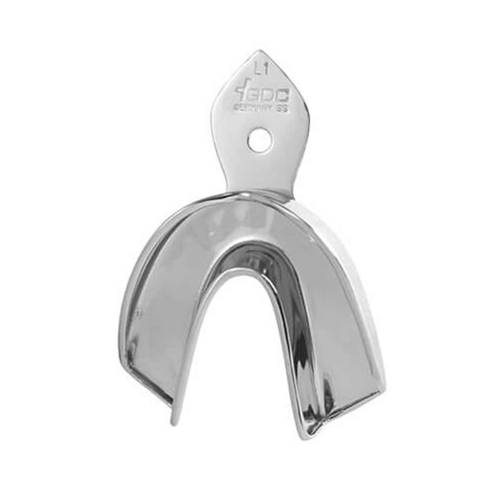 GDC Dentulous Non-Perforated Impression Trays Lower # 1 (Itrldnpl1)