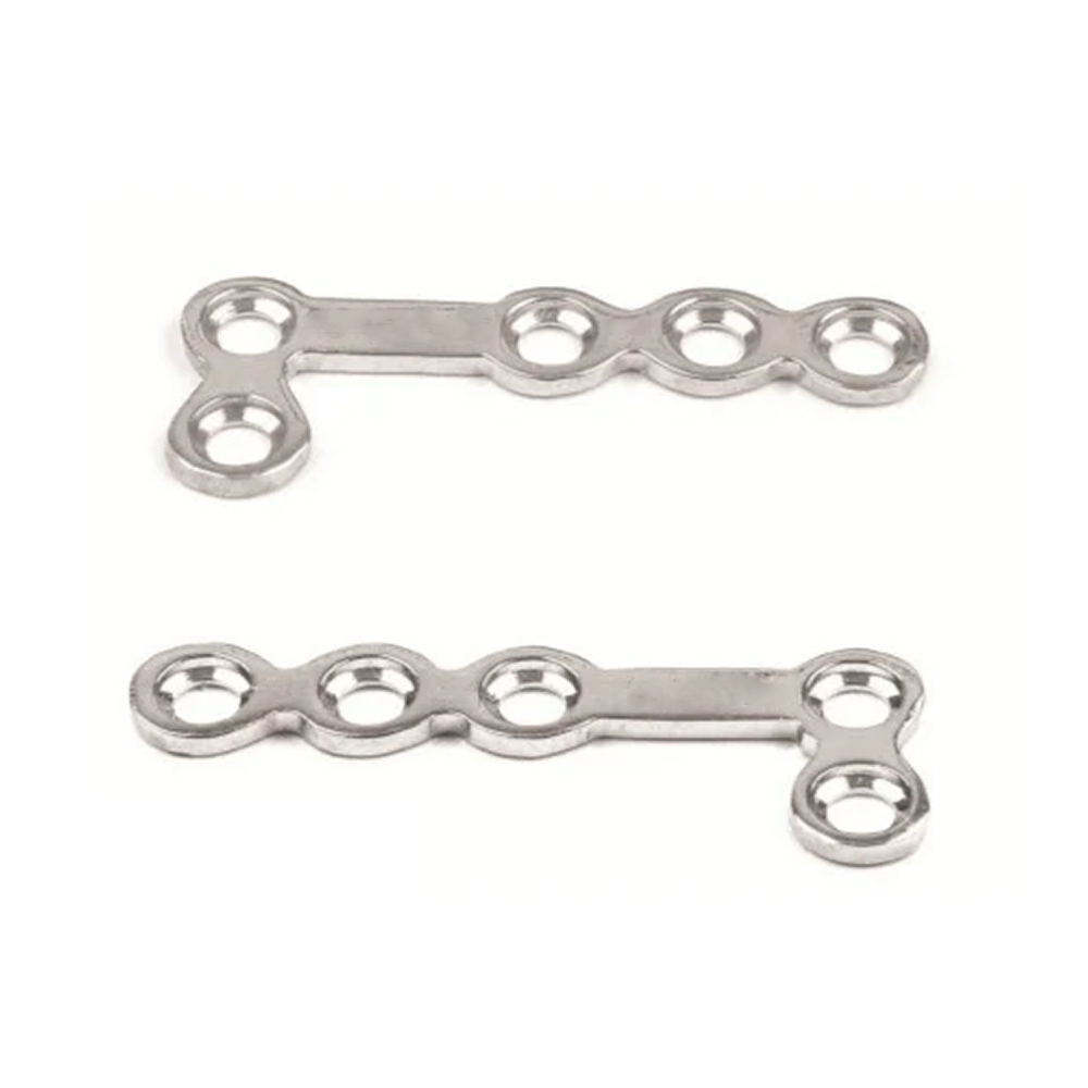 SK Surgicals SS Mini Bone Plates L Shape 90° With Gap - 1.5mm