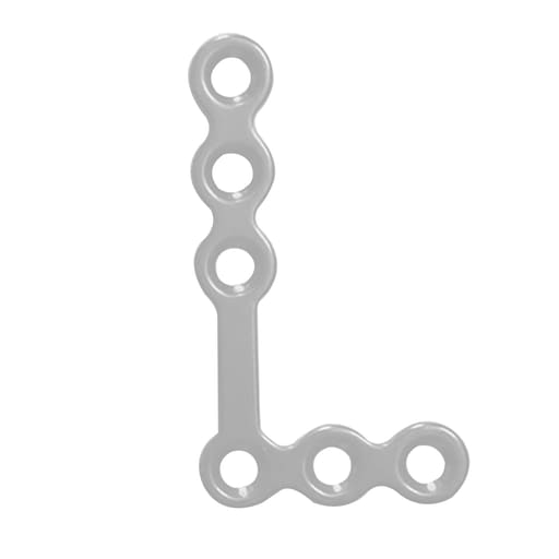 SK Surgicals SS Mini Bone Plates L Shape 90° With Gap - 1.5mm (Pack of 2)