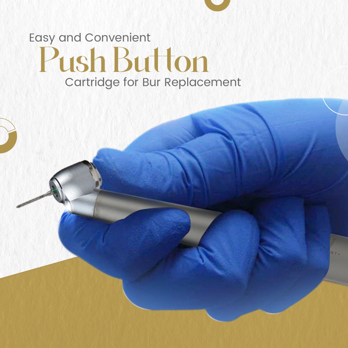 Waldent Premium Plus 45 Degree Airotor Handpiece And Cartridge 