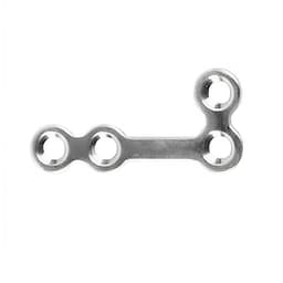 SK Surgicals SS Mini Bone Plates L Shape 90° With Gap - Left 1.5mm (4 Holes) 105.420SL (Pack of 2 )