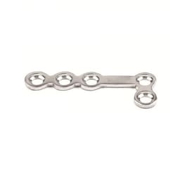 SK Surgicals SS Mini Bone Plates L Shape 90° With Gap - 1.5mm (Pack of 2) - 6