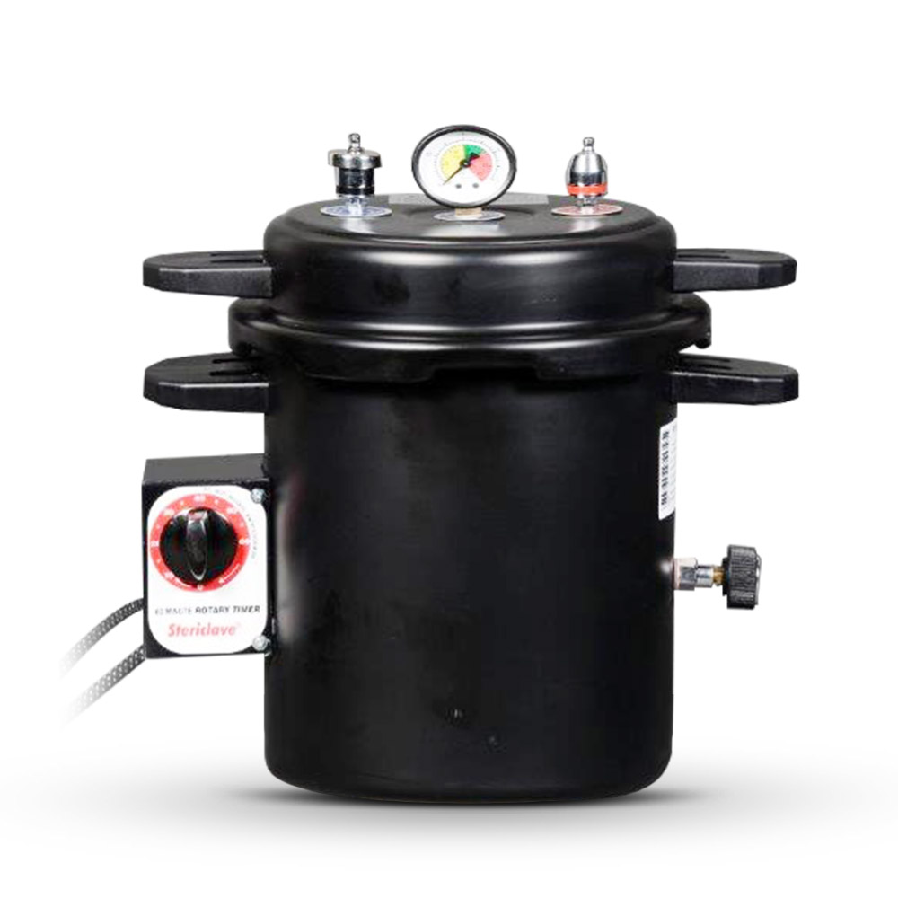 Life Dental & Clinical Autoclave ST911EPT 12 Litres (Black) with Drum (8 x 8 inches)