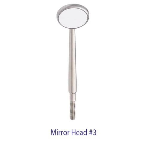 Zirc Crystal HD SS Mouth Mirror Heads 