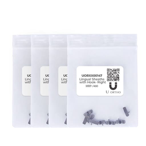 U ortho Lingual Sheaths with Hooks