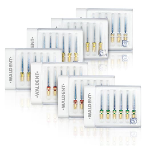 Waldent Wal-flex S- Blue Rotary Files 25mm