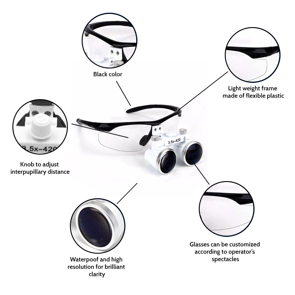 Endoking Dental Loupes With Frame ( LED Headlight Free )