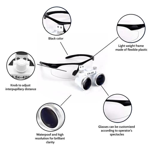 Endoking Dental Loupes With Frame ( LED Headlight Free )