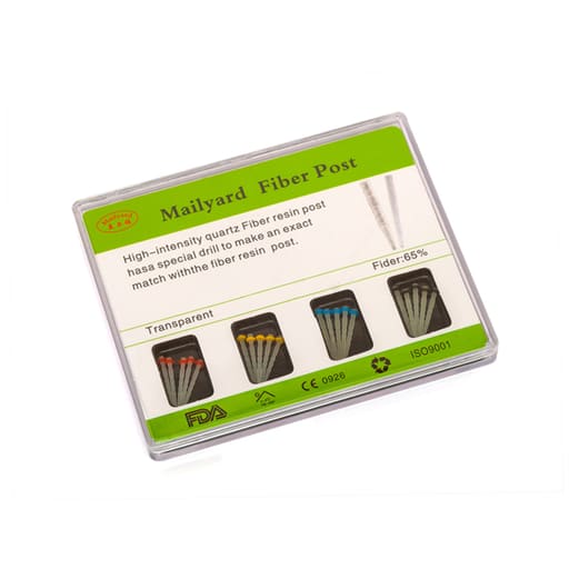 Fiber Post With 4 Drills ( Pack of 20 Posts )
