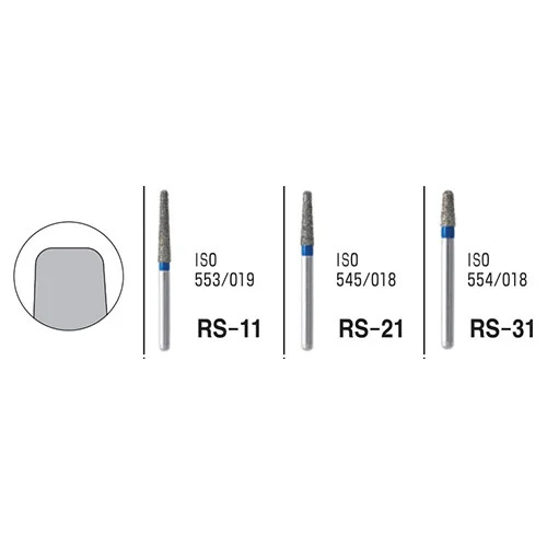 Mani Diamond Burs - Rounded Shoulder / Rs Series