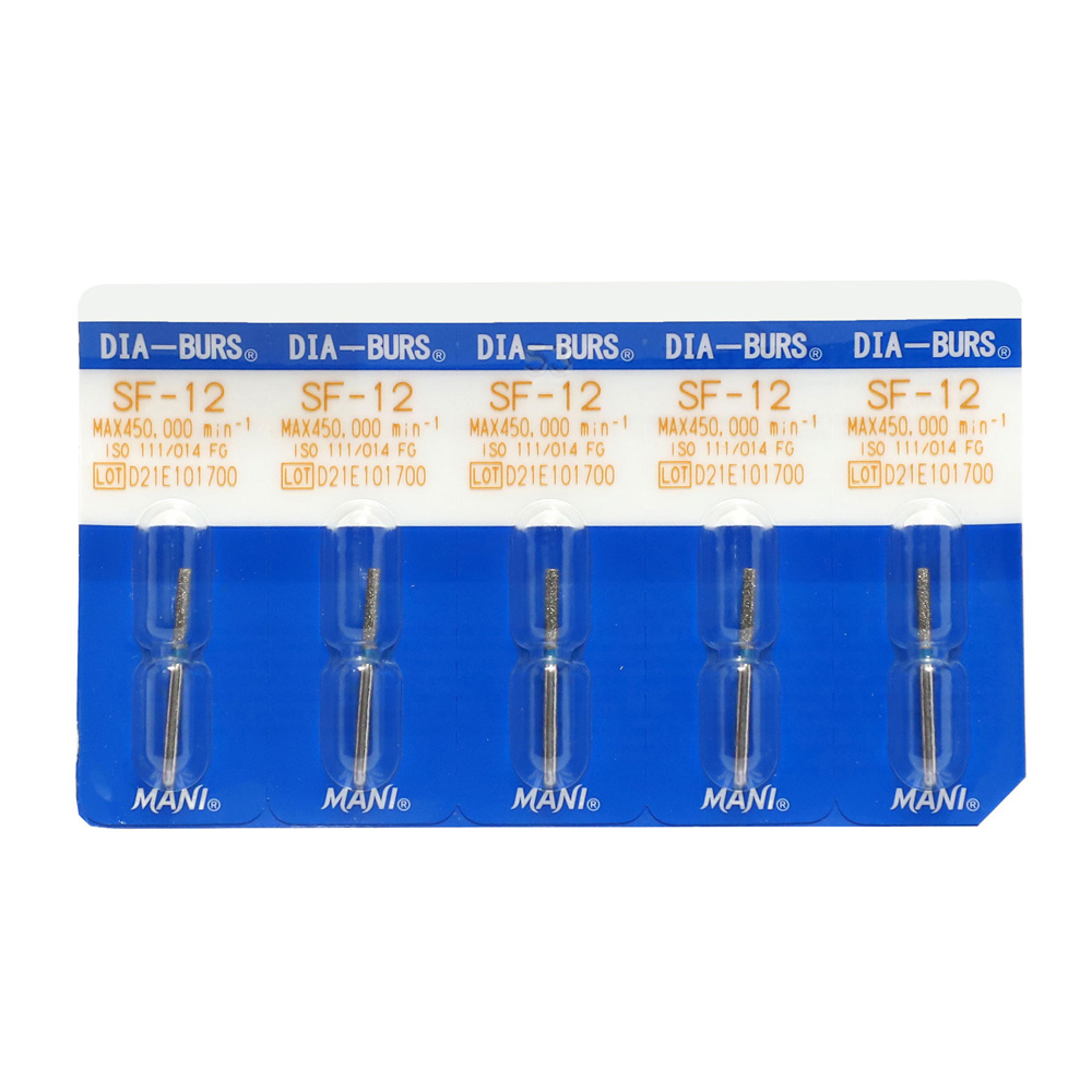 Mani Diamond Airotor Burs - Straight Flat End / Sf Series