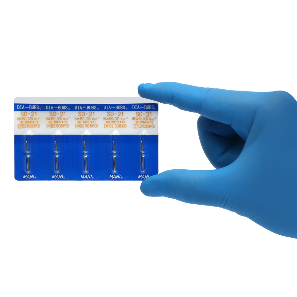 Mani Diamond Airotor Burs - Straight Ogival End / So Series