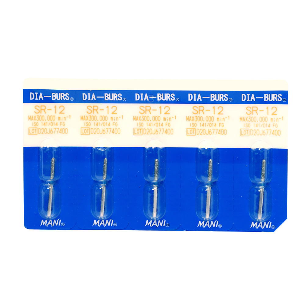 Mani Diamond Airotor Burs - Straight Round End / Sr Series
