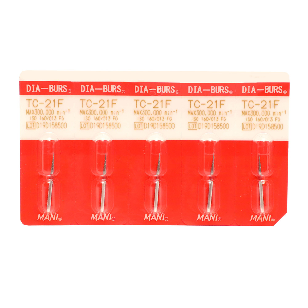 Mani Diamond Airotor and Contra Angle Burs - Taper Conical End / Tc Series