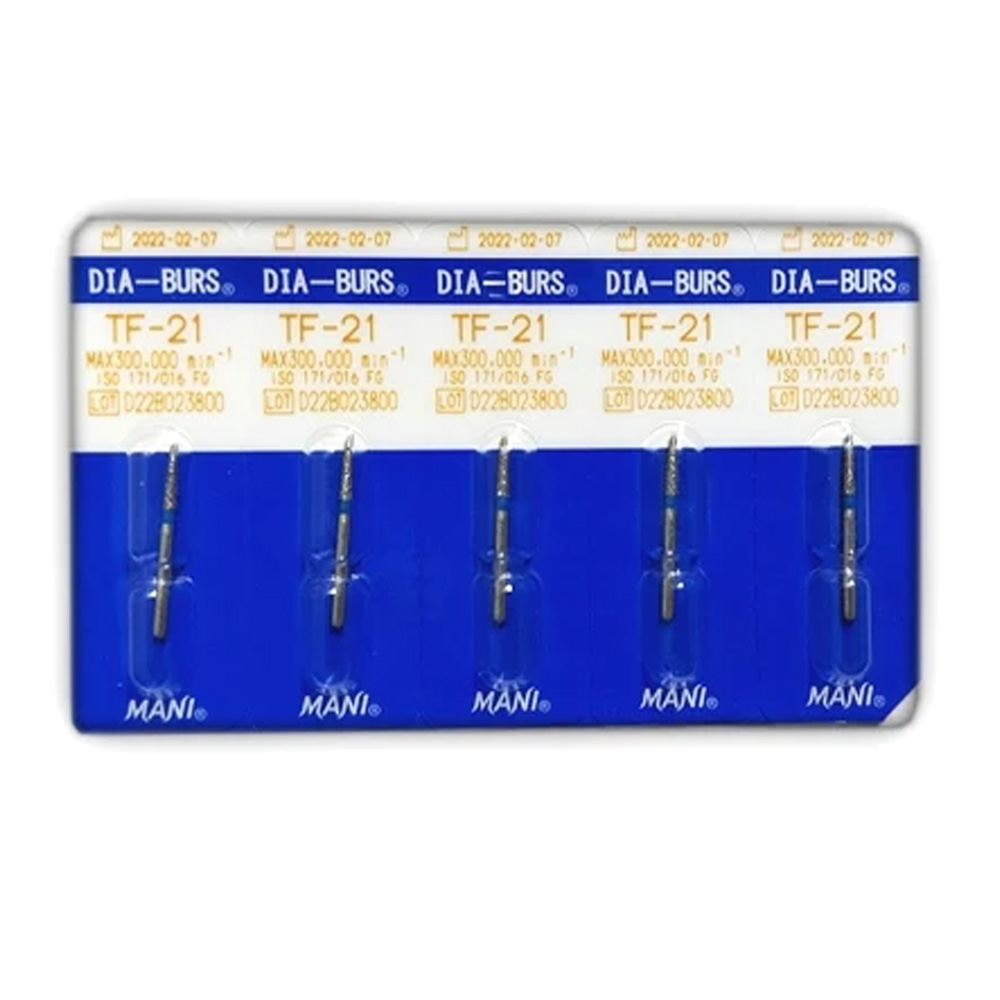 Mani Diamond Airotor Burs - Taper Flat End / Tf Series