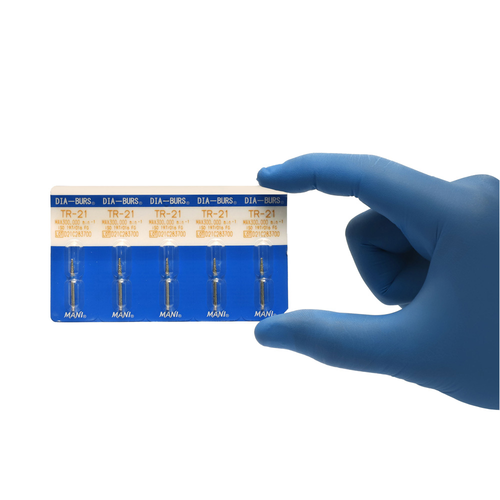 Mani Diamond Airotor Burs - Taper Round End / Tr Series