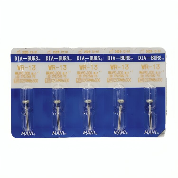 Mani Diamond Airotor Burs - Wheel Round Edge / Wr Series
