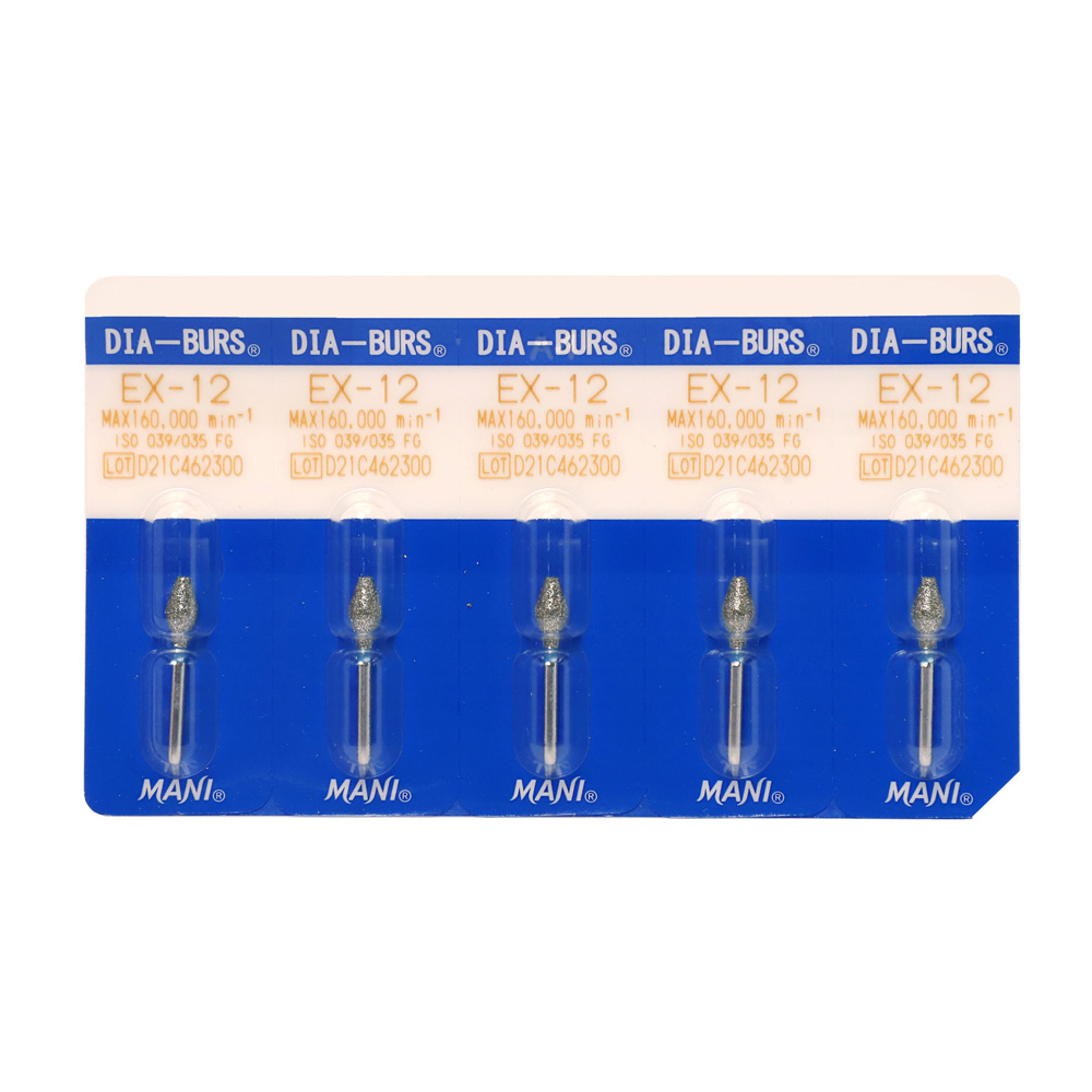 Mani Diamond Airotor Burs - Ex-12