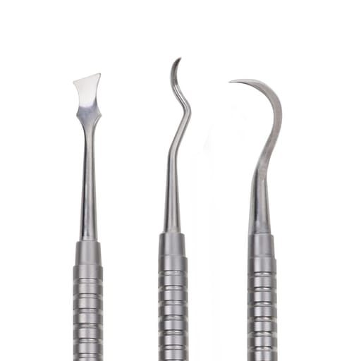 Waldent Perio Scalers With Round Solid Handle Set Of 8 - PSP8 (K15/7)