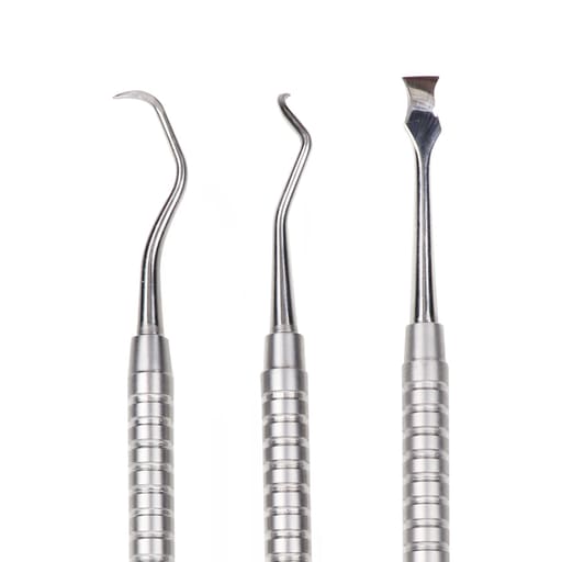 Waldent Perio Scalers With Round Solid Handle Set Of 8 - PSP8 (K15/7)