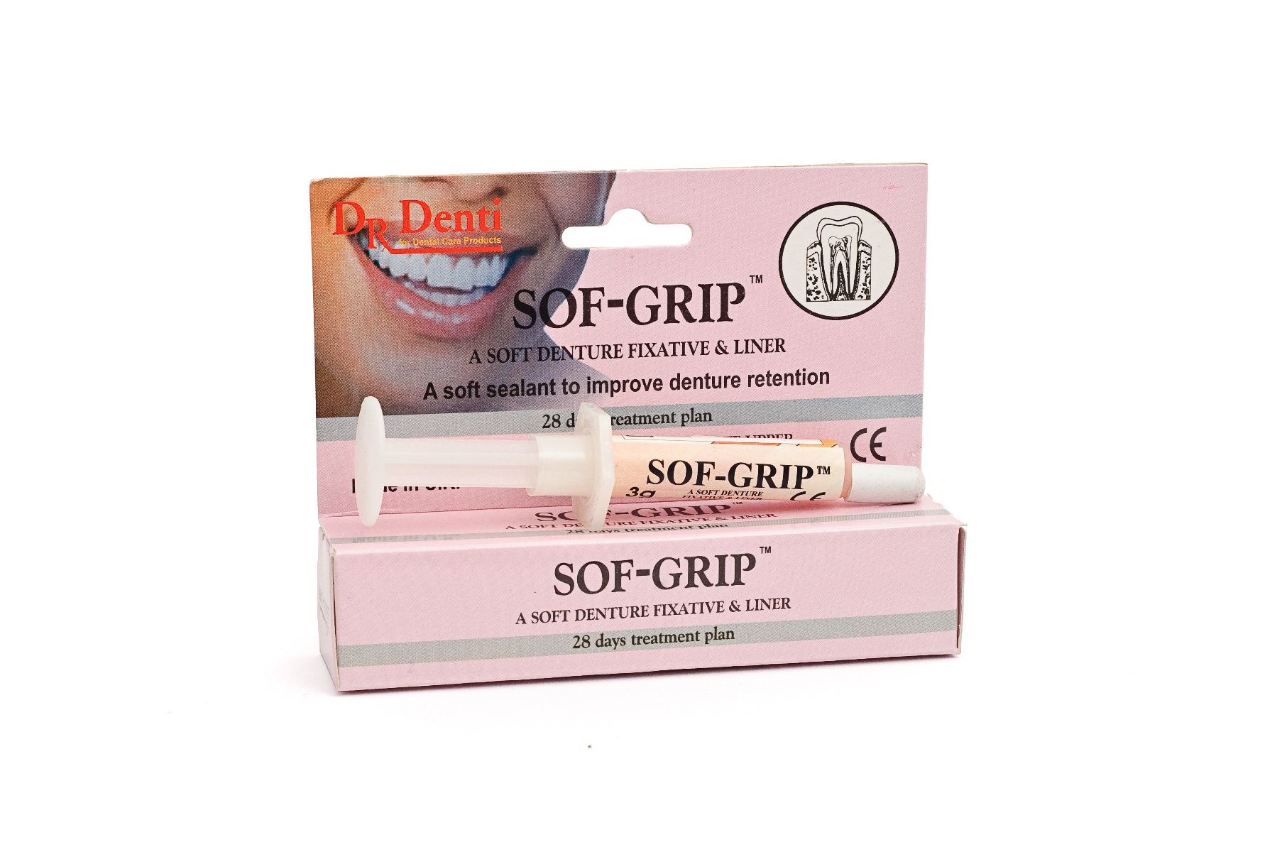 Dr Denti Sof-Grip Soft Denture Fixative & Liner 3g