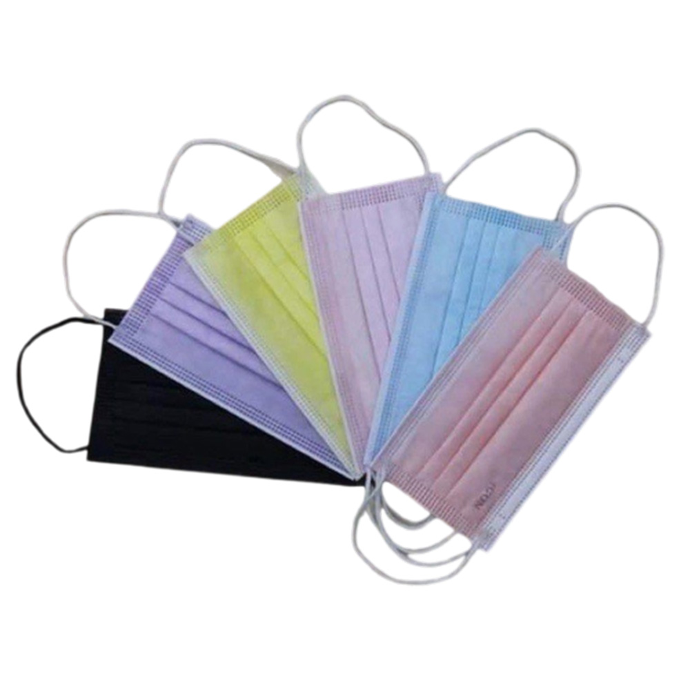  Waldent 3 Ply Mask - Multicolor (Pack of 50)