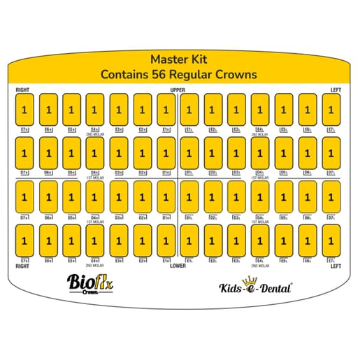 Kids-e-Dental Bioflx Posterior Crown Kits