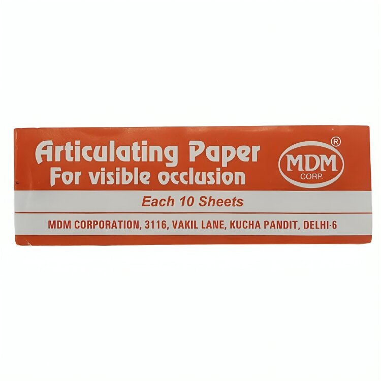 MDM Dental Articulating Paper - Blue/Red (Pack of 20 Books)