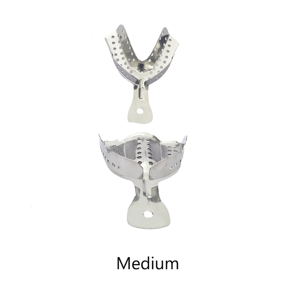 Moriz Stainless Steel Perforated Impression Trays Medium - U/L (Pair of 1)