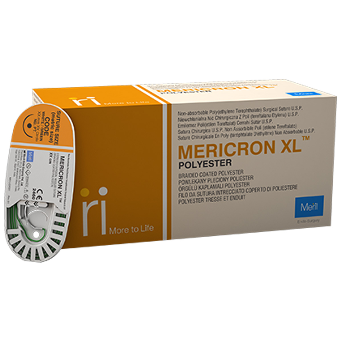 Meril Mericron XL #5-0 Polyester Suture