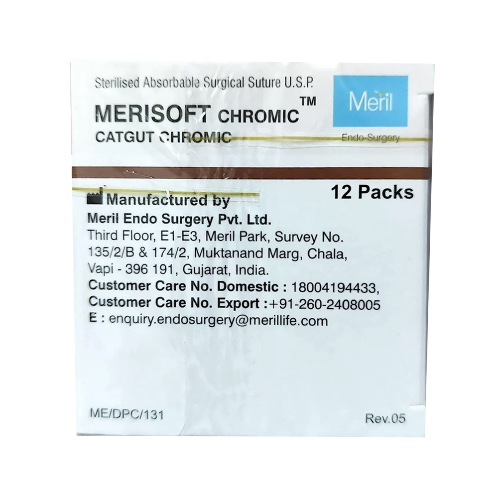 Meril Merisoft Chromic #4-0 Catgut Suture