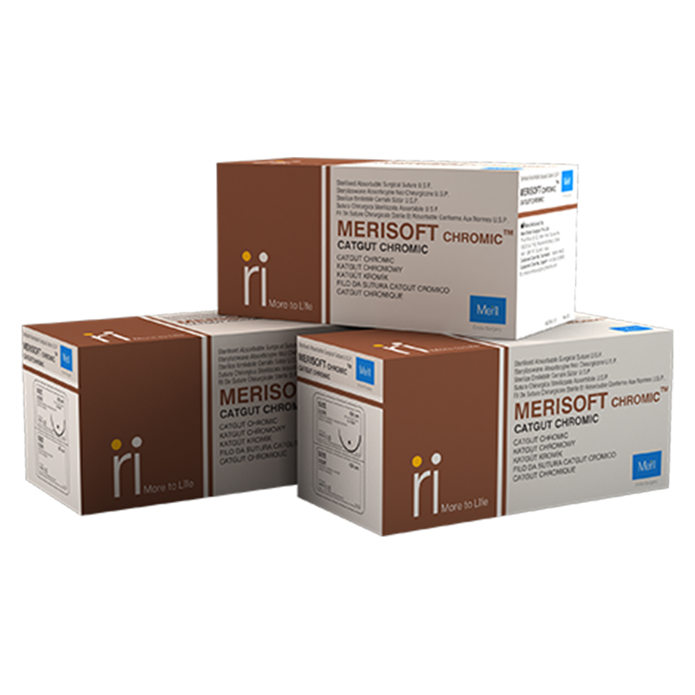Meril Merisoft Chromic #3-0 Catgut Suture