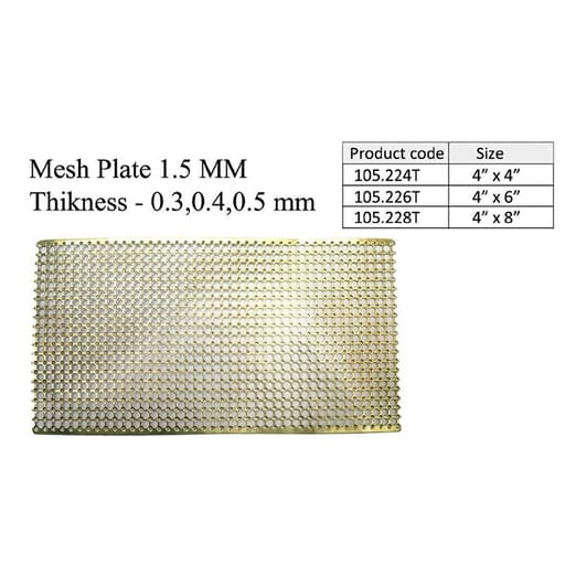 SK Surgicals Titanium Bone Mesh Plates (Pack of 2)