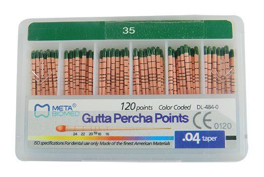 Meta Gutta Percha Points Special Taper - 4% (Pack of 120)