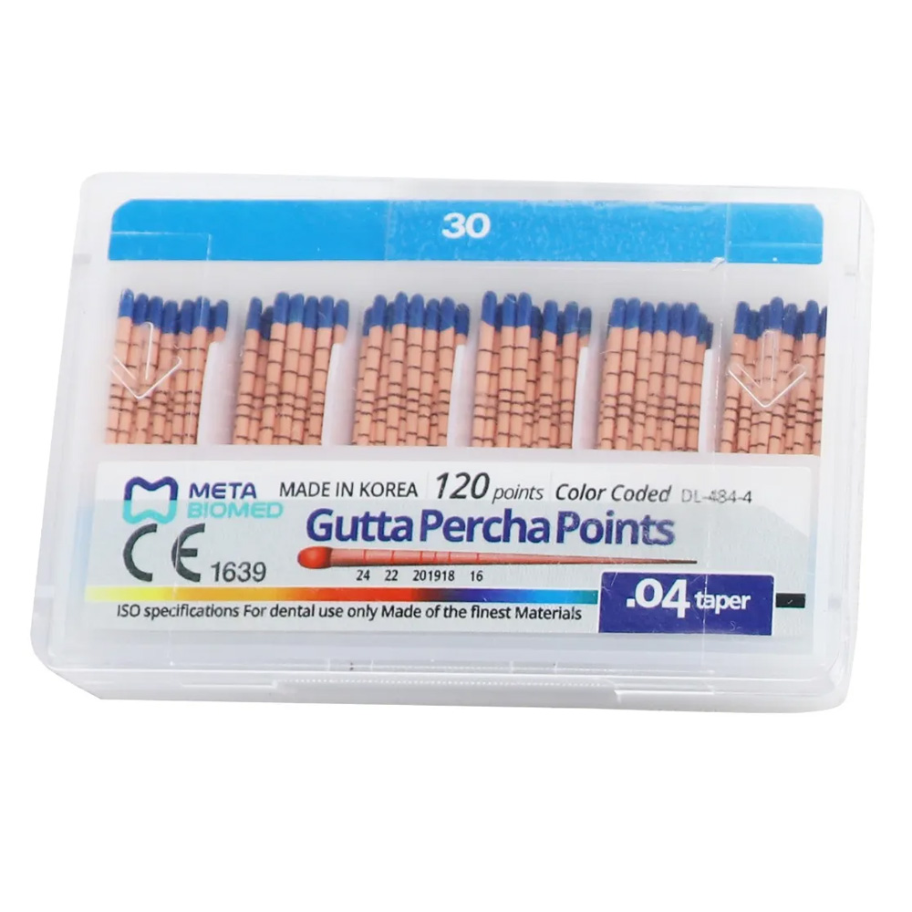 Meta Gutta Percha Points Special Taper - 4% #30 (Pack Of 120)