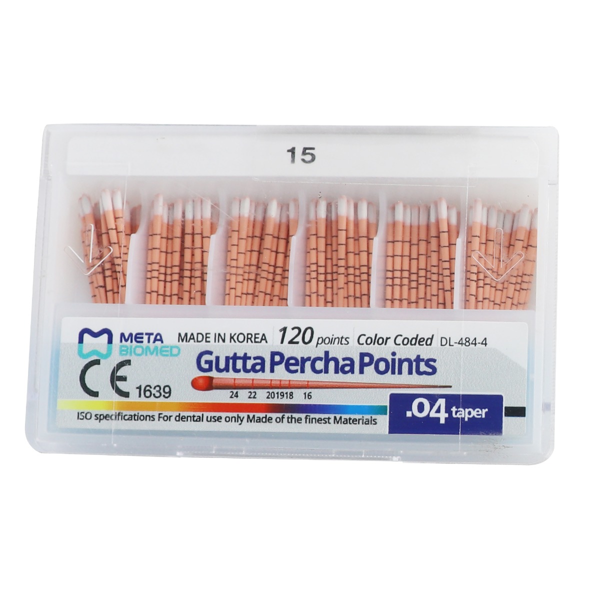 Meta Gutta Percha Points Special Taper - 4% (Pack of 120)