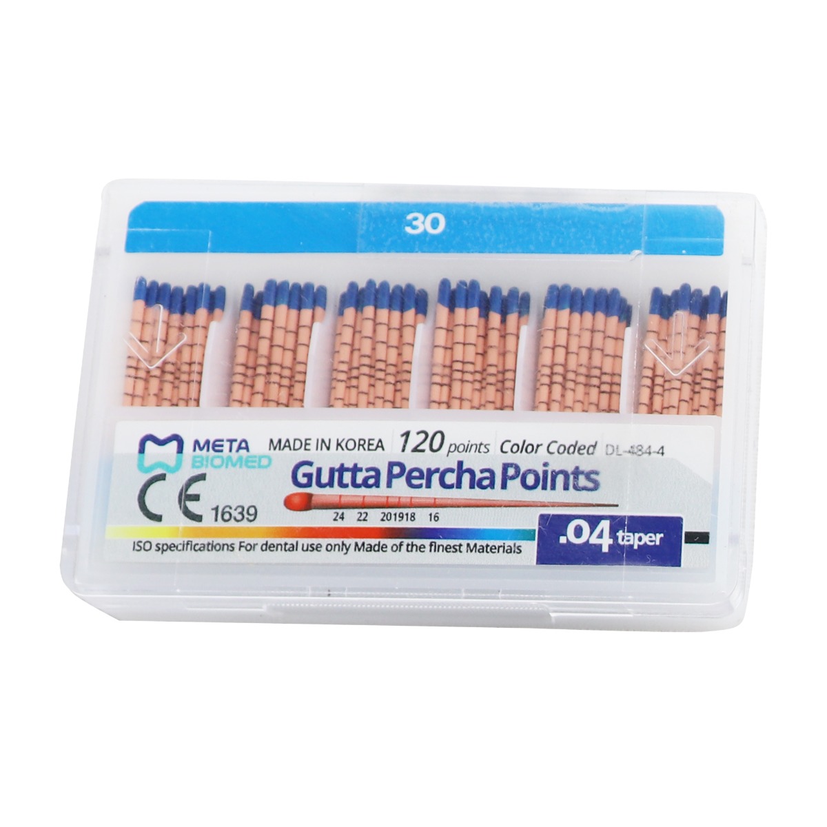 Meta Gutta Percha Points Special Taper - 4% (Pack of 120)