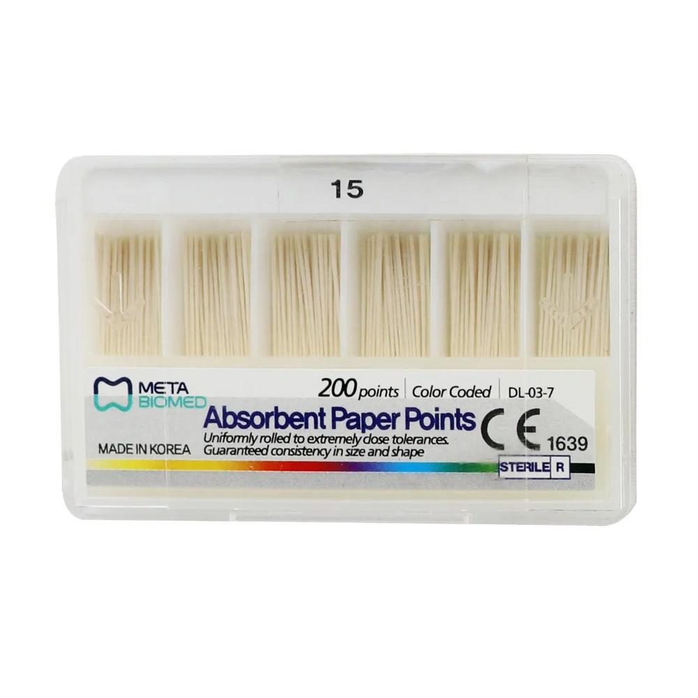 Meta Absorbent Paper Points - 2% #15