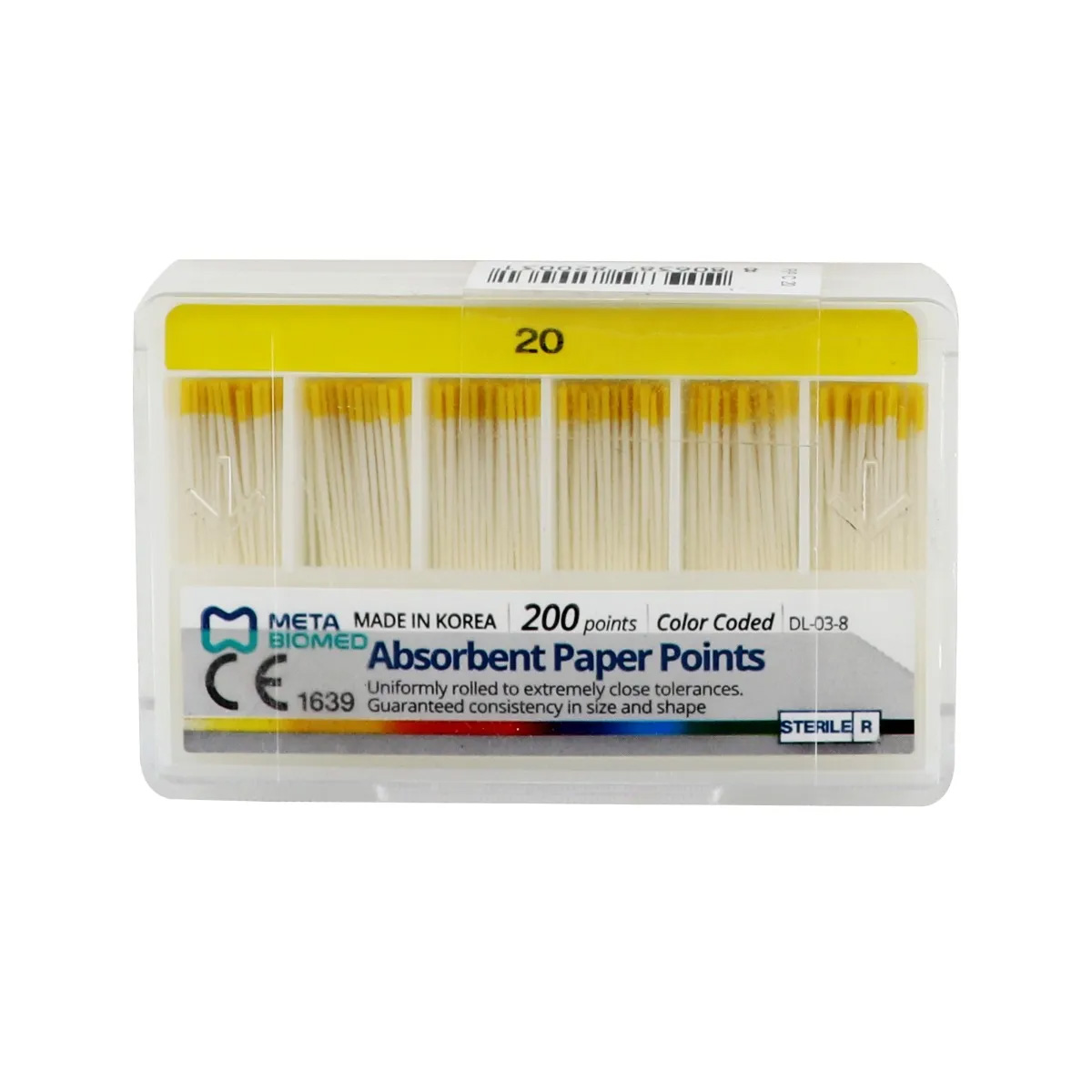 Meta Absorbent Paper Points - 2% #20