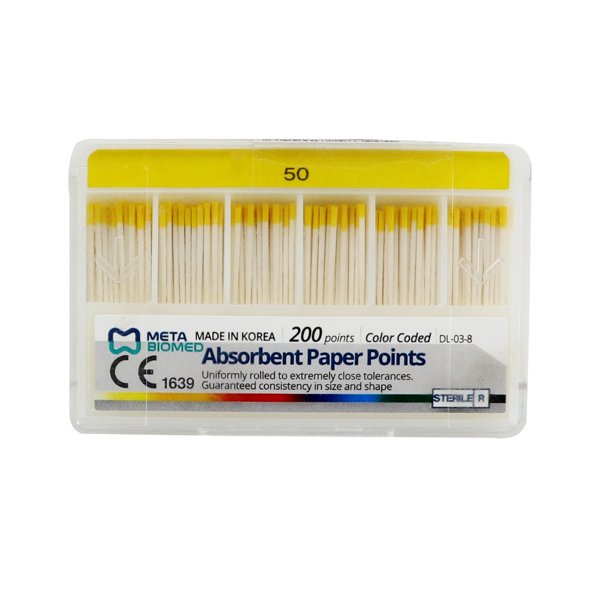 Meta Absorbent Paper Points - 2% #50