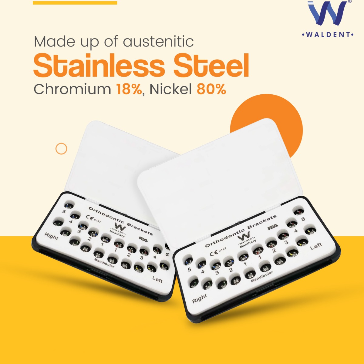 Waldent Metal Bracket Kit MBT 022 Slot