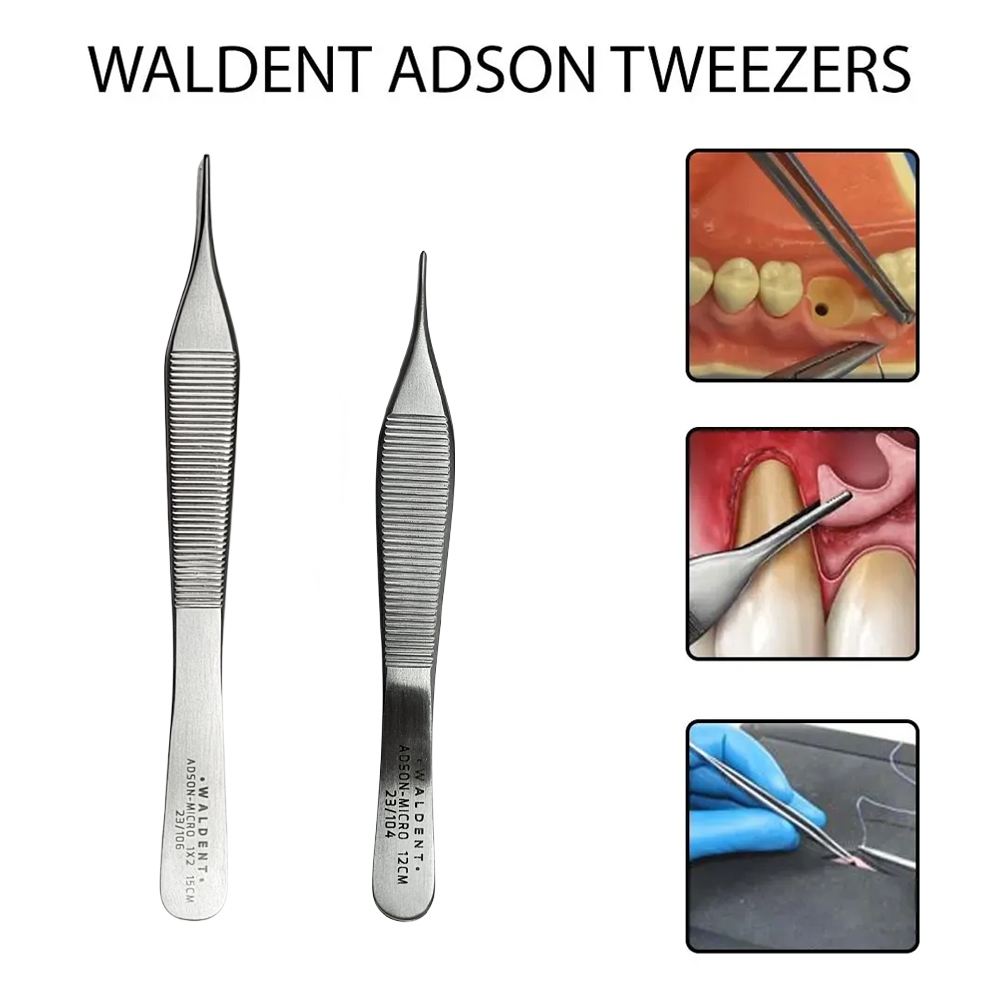 Waldent Adson Tweezers Micro & Fine
