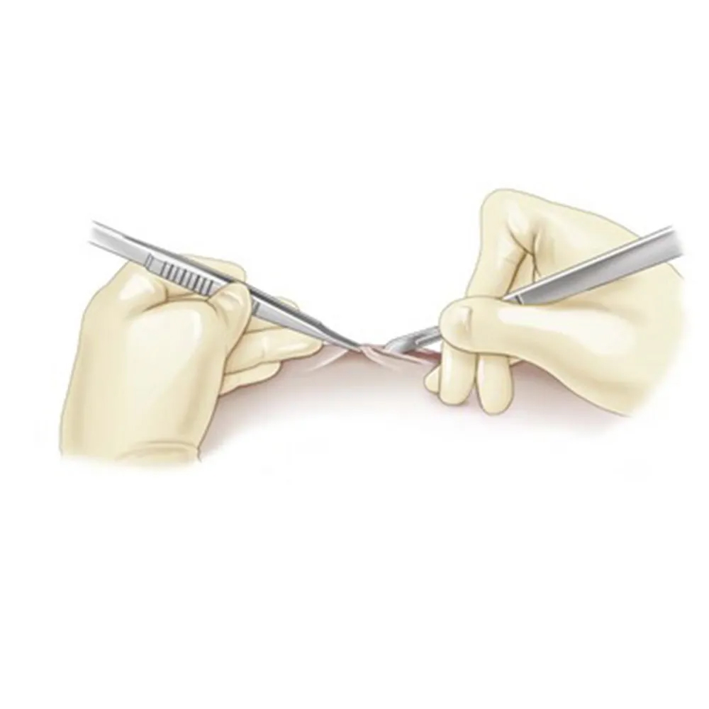 GDC Micro Tissue Forceps Curved (18cm) (TPSLCOCMN)