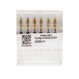 Micro Mega Hero Gold Rotary Files -25mm 6% #20 (Pack of 6) - 2